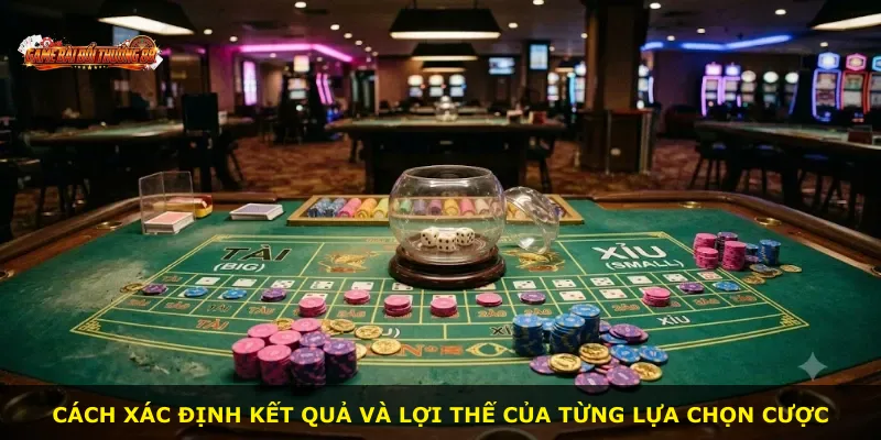 Cách xác định kết quả và lợi thế của từng lựa chọn cược