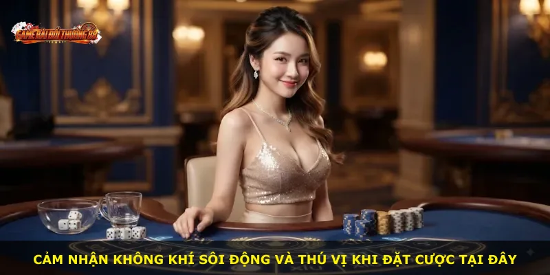 Cảm nhận không khí sôi động và thú vị khi đặt cược tại đây