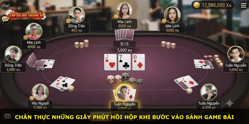 Chân thực những giây phút hồi hộp khi bước vào sảnh game bài
