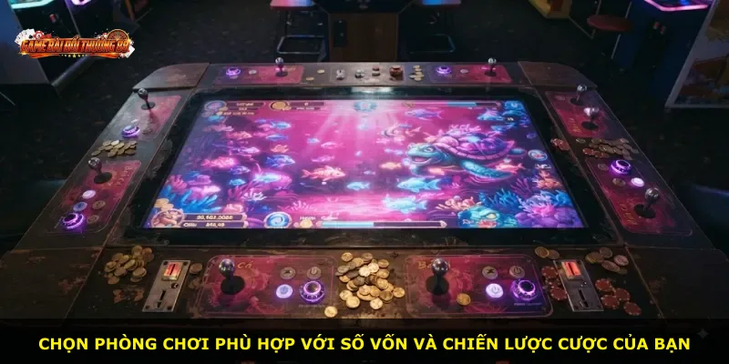 Chọn phòng chơi phù hợp với số vốn và chiến lược cược của bạn