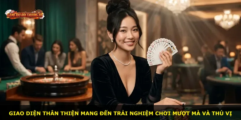Giao diện thân thiện mang đến trải nghiệm chơi mượt mà và thú vị