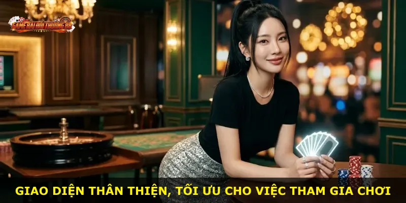Giao diện thân thiện, tối ưu cho việc tham gia chơi