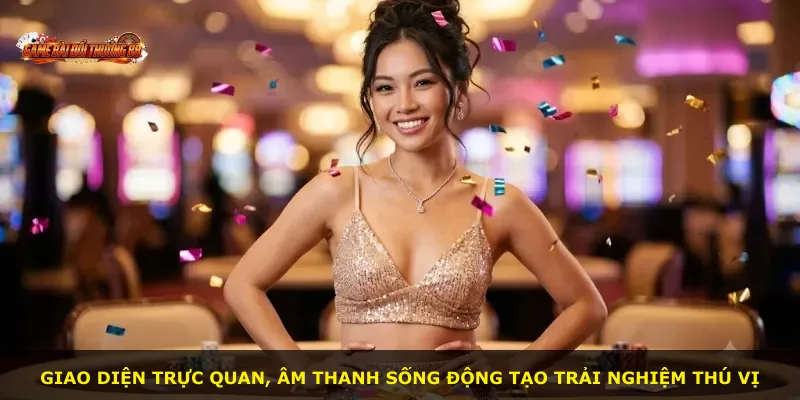 Giao diện trực quan, âm thanh sống động tạo trải nghiệm thú vị