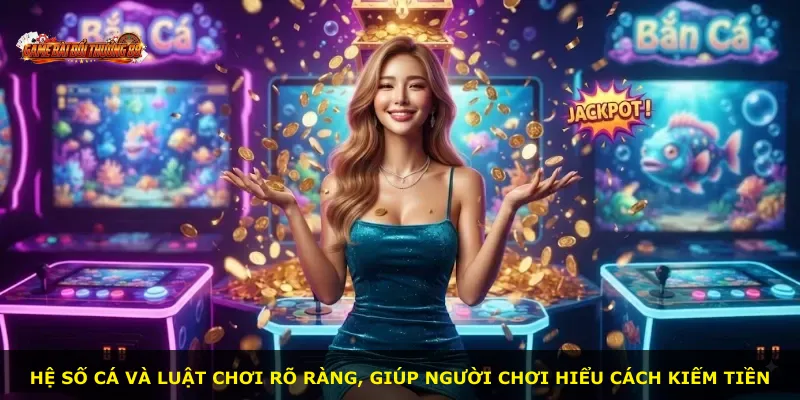 Hệ số cá và luật chơi rõ ràng, giúp người chơi hiểu cách kiếm tiền
