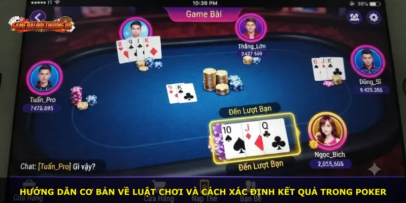 Hướng dẫn cơ bản về luật chơi và cách xác định kết quả trong Poker