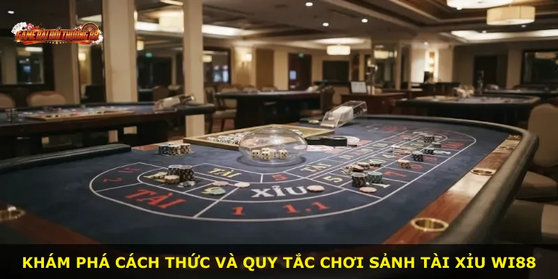Khám phá cách thức và quy tắc chơi sảnh Tài Xỉu WI88