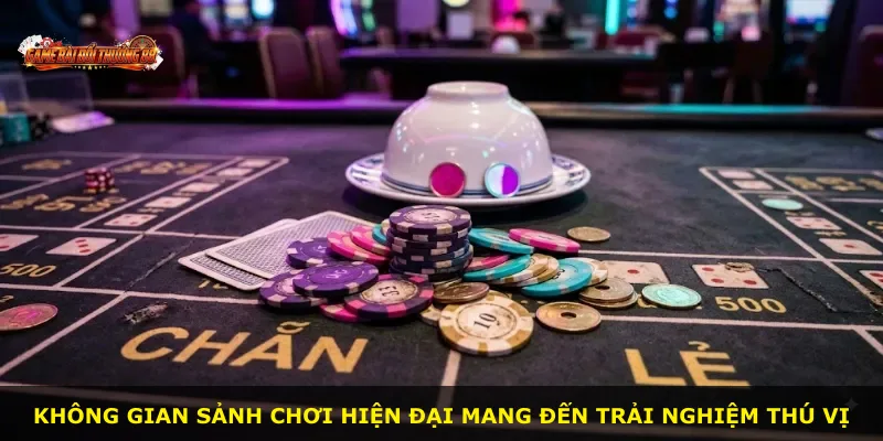 Không gian sảnh chơi hiện đại mang đến trải nghiệm thú vị