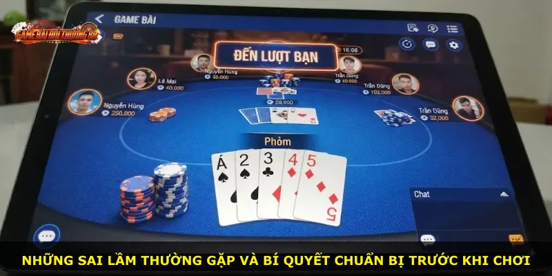 Những sai lầm thường gặp và bí quyết chuẩn bị trước khi chơi