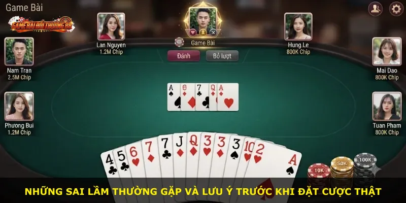 Những sai lầm thường gặp và lưu ý trước khi đặt cược thật