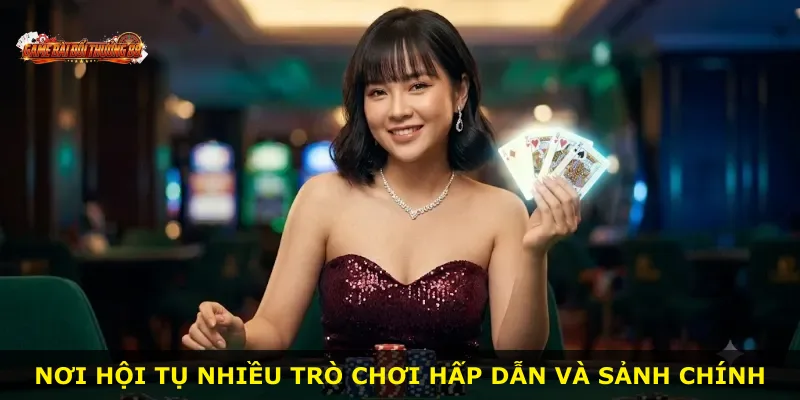 Nơi hội tụ nhiều trò chơi hấp dẫn và sảnh chính