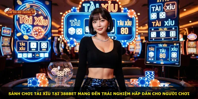 Sảnh chơi Tài Xỉu tại 388BET mang đến trải nghiệm hấp dẫn cho người chơi