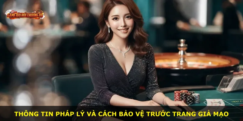 Thông tin pháp lý và cách bảo vệ trước trang giả mạo