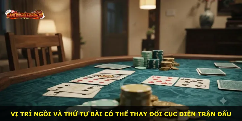 Vị trí ngồi và thứ tự bài có thể thay đổi cục diện trận đấu
